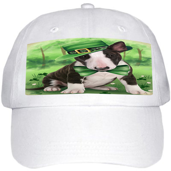 St. Patricks Day Irish Portrait Bull Terrier Dog Ball Hat Cap HAT49974