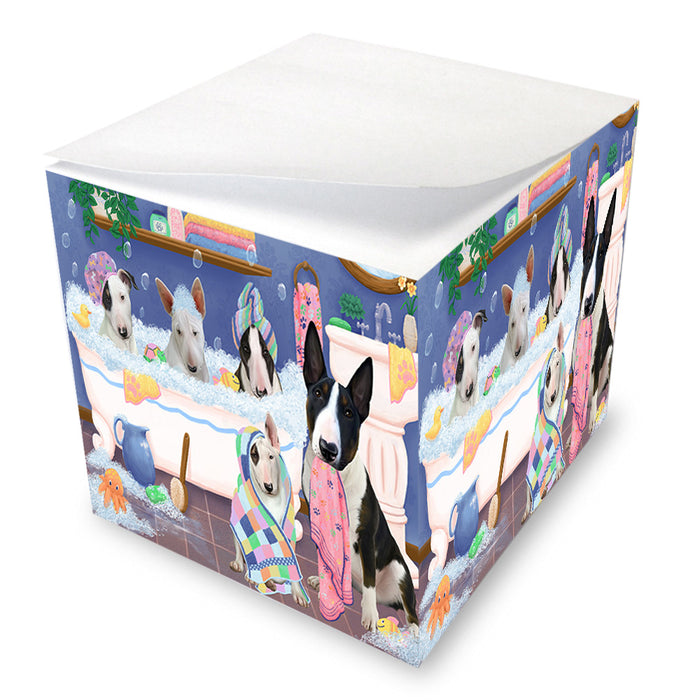 Rub A Dub Dogs In A Tub Bull Terriers Dog Note Cube NOC54846