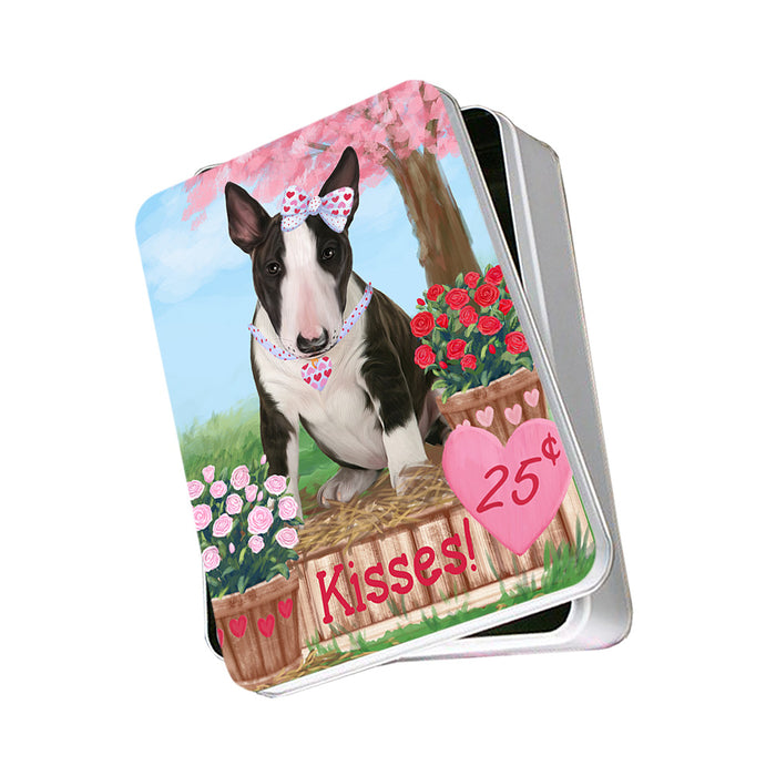 Rosie 25 Cent Kisses Bull Terrier Dog Photo Storage Tin PITN56361