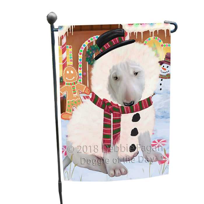 Christmas Gingerbread House Candyfest Bull Terrier Dog Garden Flag GFLG56765