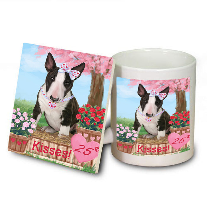 Rosie 25 Cent Kisses Bull Terrier Dog Mug and Coaster Set MUC56410