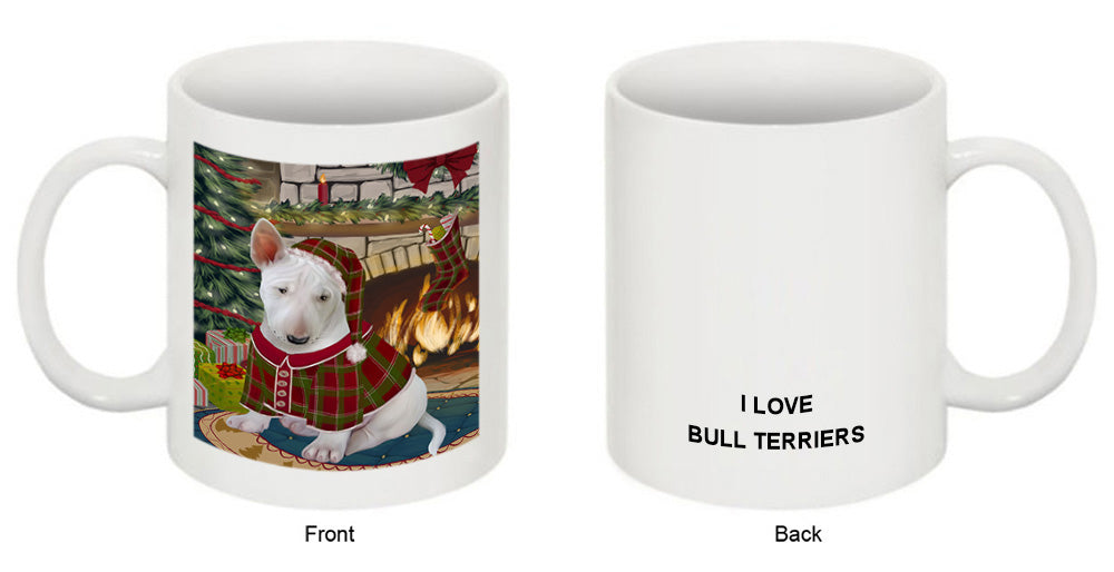 The Stocking was Hung Bull Terrier Dog Coffee Mug MUG50646