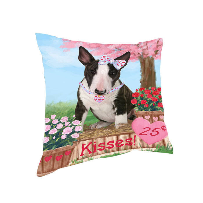 Rosie 25 Cent Kisses Bull Terrier Dog Pillow PIL79964