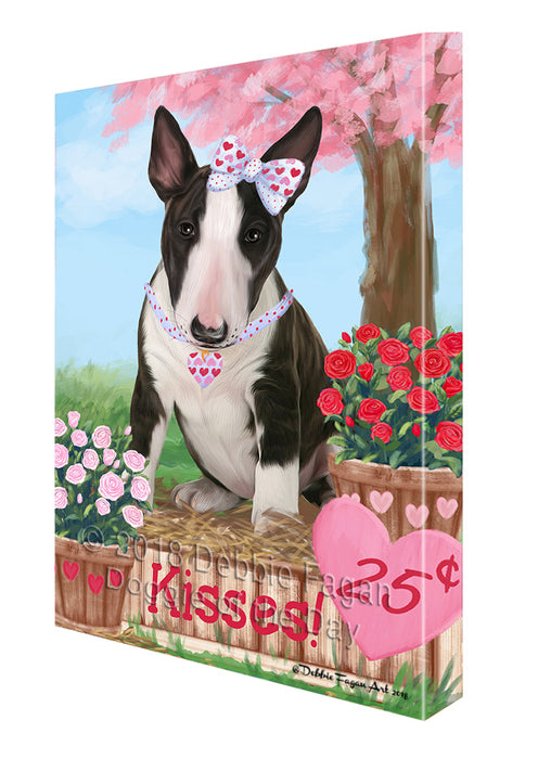 Rosie 25 Cent Kisses Bull Terrier Dog Canvas Print Wall Art Décor CVS129986