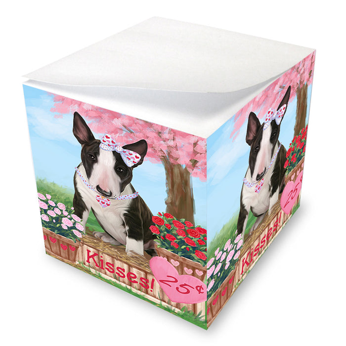 Rosie 25 Cent Kisses Bull Terrier Dog Note Cube NOC54490
