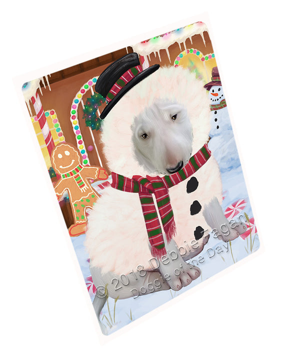 Christmas Gingerbread House Candyfest Bull Terrier Dog Large Refrigerator / Dishwasher Magnet RMAG99570