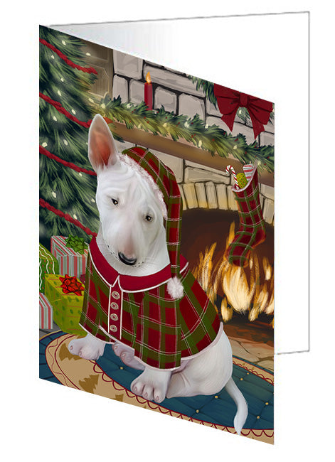 The Stocking was Hung Cairn Terrier Dog Handmade Artwork Assorted Pets Greeting Cards and Note Cards with Envelopes for All Occasions and Holiday Seasons GCD70304