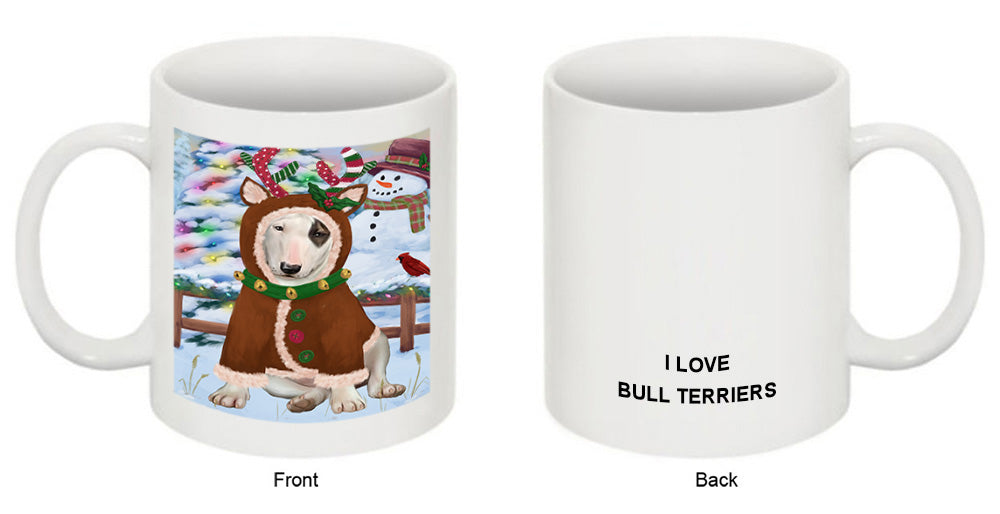 Christmas Gingerbread House Candyfest Bull Terrier Dog Coffee Mug MUG51616