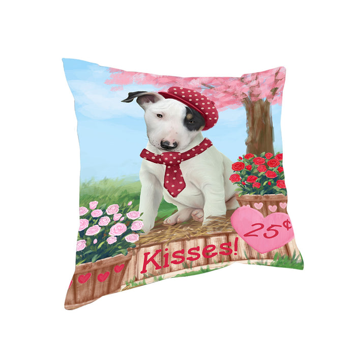 Rosie 25 Cent Kisses Bull Terrier Dog Pillow PIL79968