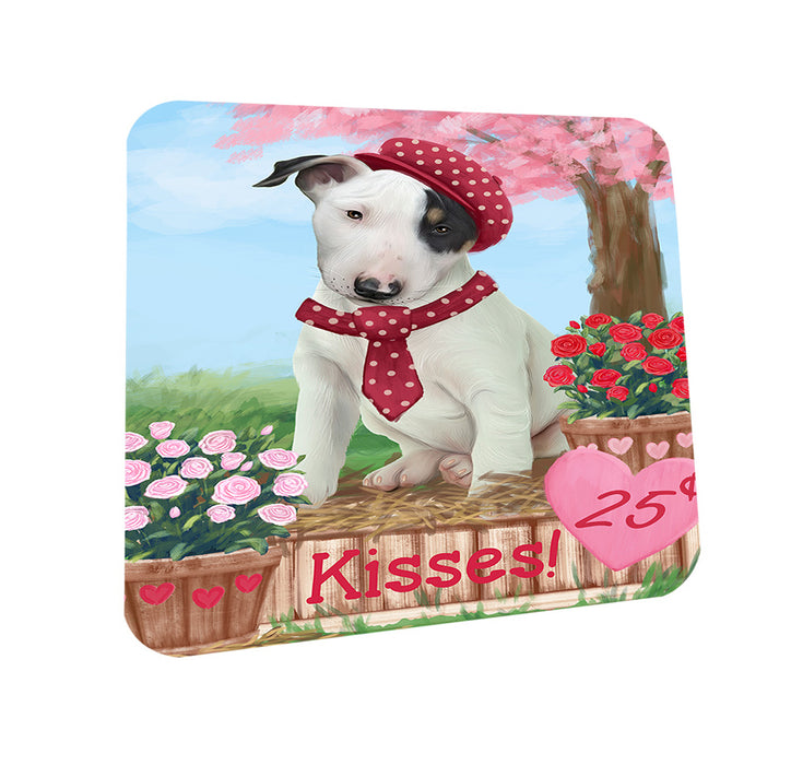 Rosie 25 Cent Kisses Bull Terrier Dog Coasters Set of 4 CST56377