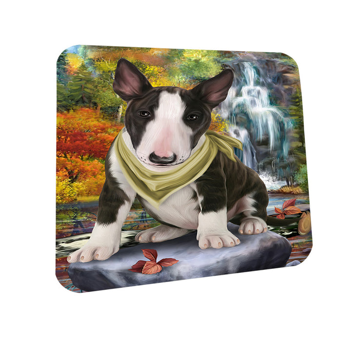 Scenic Waterfall Bull Terrier Dog Coasters Set of 4 CST51803