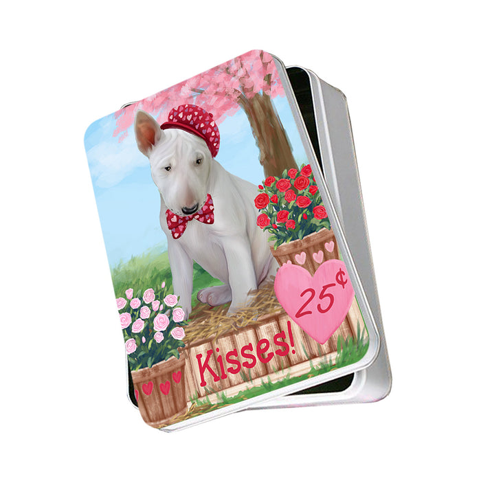 Rosie 25 Cent Kisses Bull Terrier Dog Photo Storage Tin PITN56363