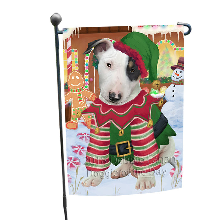 Christmas Gingerbread House Candyfest Bull Terrier Dog Garden Flag GFLG56767