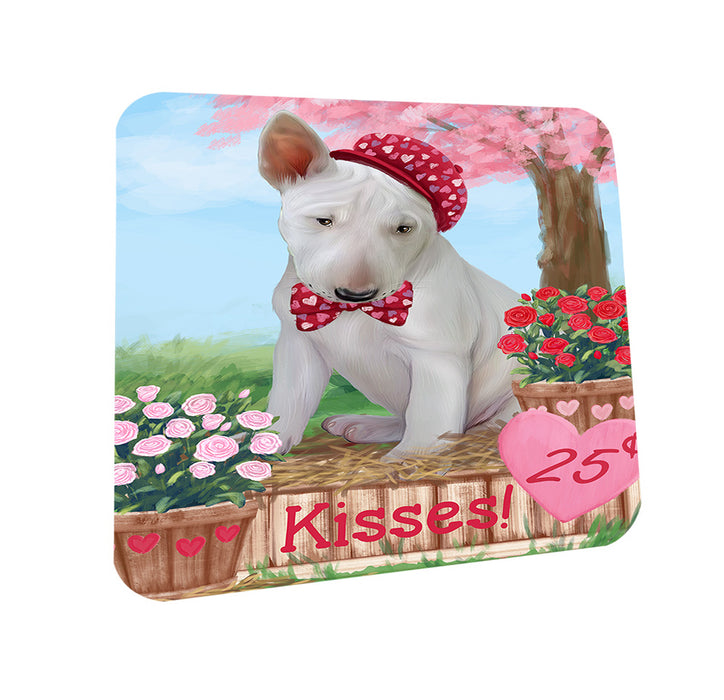 Rosie 25 Cent Kisses Bull Terrier Dog Coasters Set of 4 CST56378