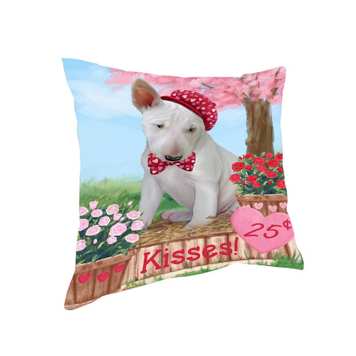 Rosie 25 Cent Kisses Bull Terrier Dog Pillow PIL79972