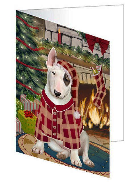 The Stocking was Hung Cairn Terrier Dog Handmade Artwork Assorted Pets Greeting Cards and Note Cards with Envelopes for All Occasions and Holiday Seasons GCD70298