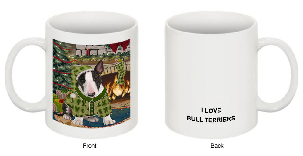 The Stocking was Hung Bull Terrier Dog Coffee Mug MUG50649