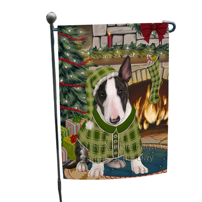 The Stocking was Hung Bull Terrier Dog Garden Flag GFLG55544
