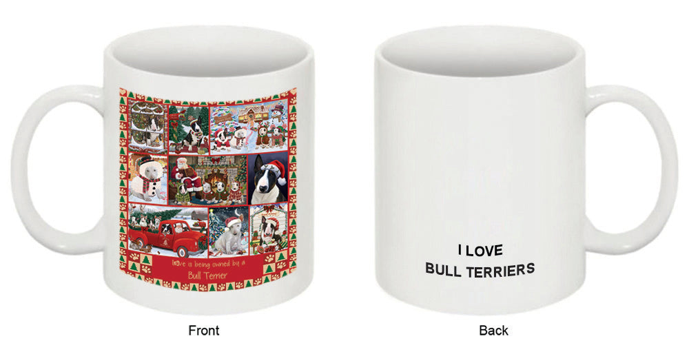 Love is Being Owned Christmas Bull Terrier Dogs Coffee Mug MUG52608