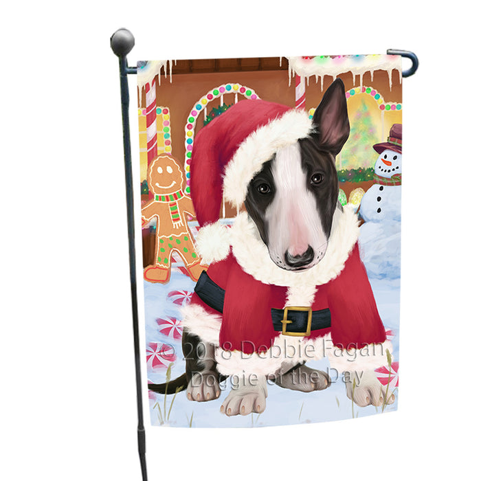 Christmas Gingerbread House Candyfest Bull Terrier Dog Garden Flag GFLG56837