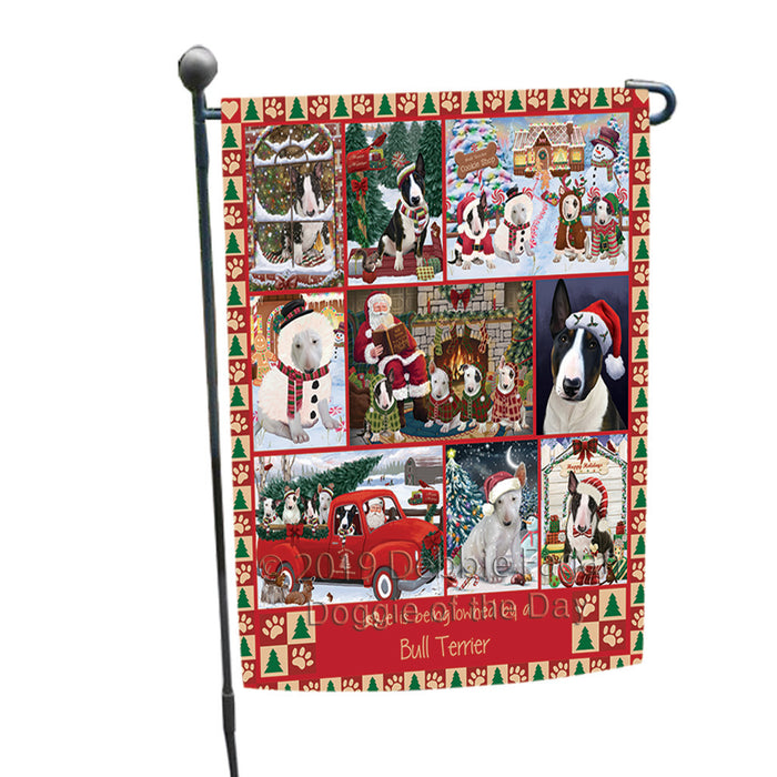 Love is Being Owned Christmas Bull Terrier Dogs Garden Flag GFLG65881