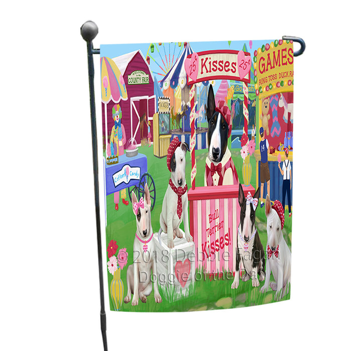 Carnival Kissing Booth Bull Terriers Dog Garden Flag GFLG56828