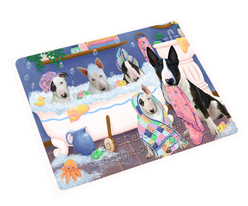 Rub A Dub Dogs In A Tub Bull Terriers Dog Magnet MAG75459 (Small 5.5" x 4.25")