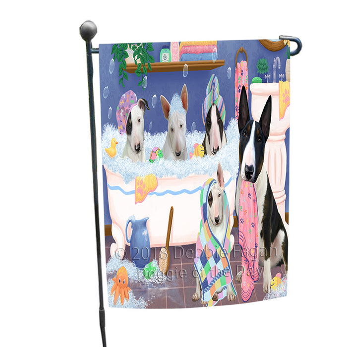 Rub A Dub Dogs In A Tub Bull Terriers Dog Garden Flag GFLG57402