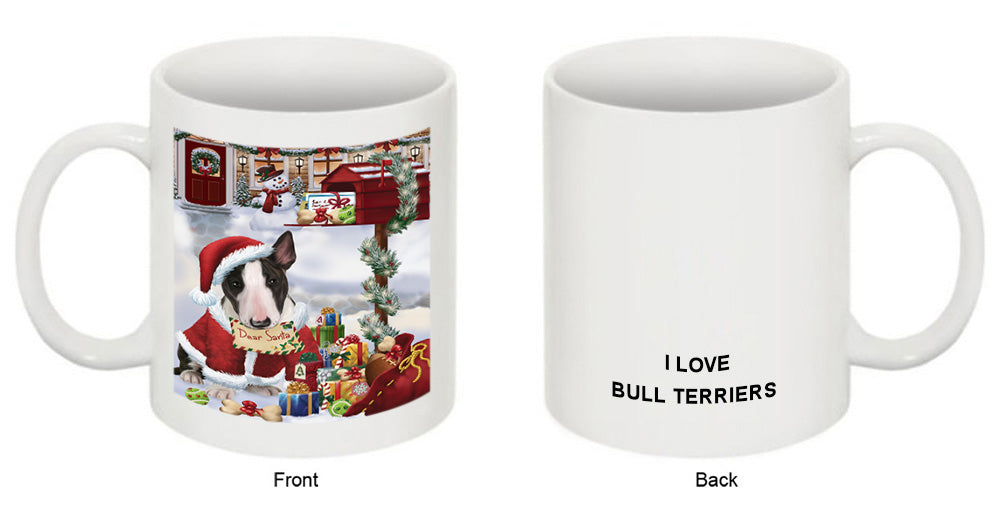 Bull Terrier Dog Dear Santa Letter Christmas Holiday Mailbox Coffee Mug MUG49276