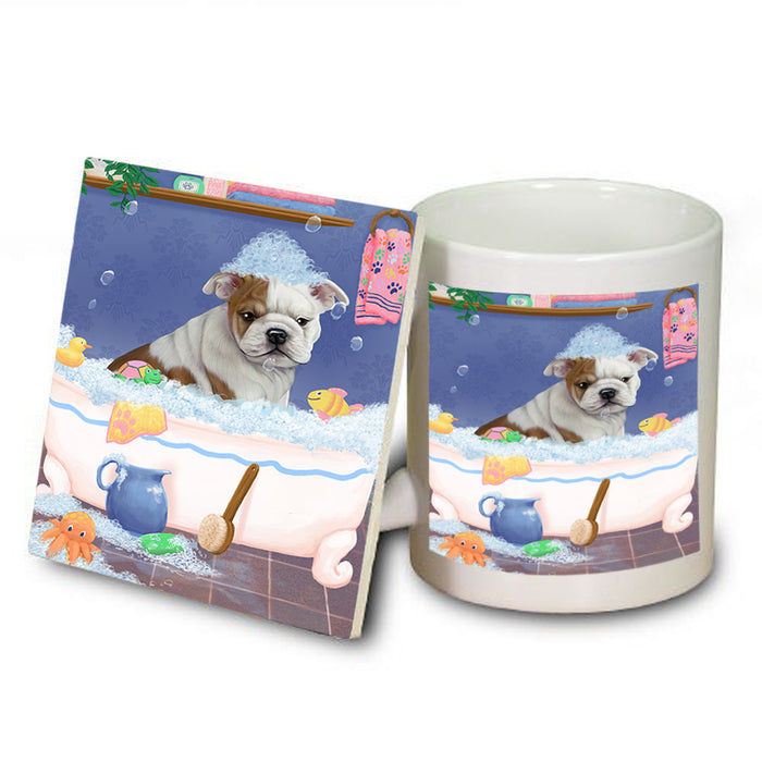 Rub A Dub Dog In A Tub Bulldog Mug and Coaster Set MUC57322