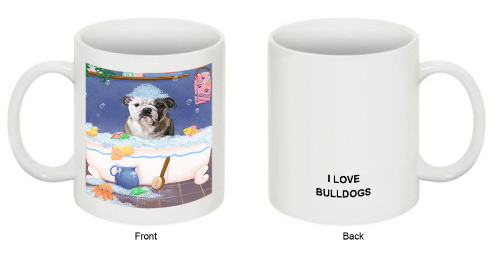 Rub A Dub Dog In A Tub Bulldog Coffee Mug MUG52725