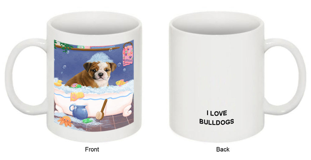 Rub A Dub Dog In A Tub Bulldog Coffee Mug MUG52726