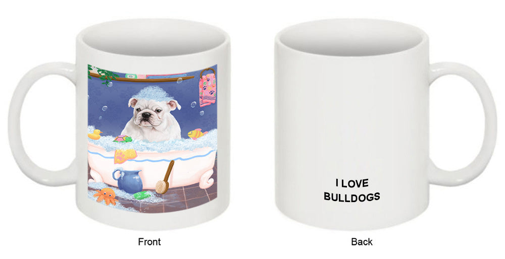 Rub A Dub Dog In A Tub Bulldog Coffee Mug MUG52727