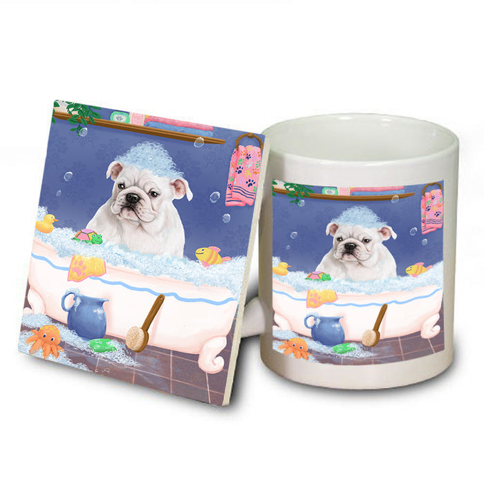 Rub A Dub Dog In A Tub Bulldog Mug and Coaster Set MUC57321