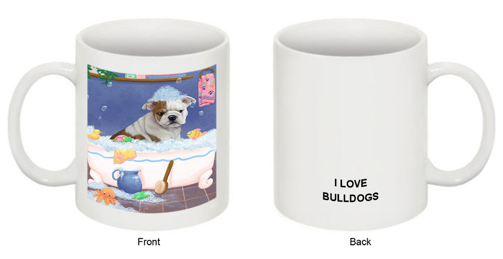 Rub A Dub Dog In A Tub Bulldog Coffee Mug MUG52728