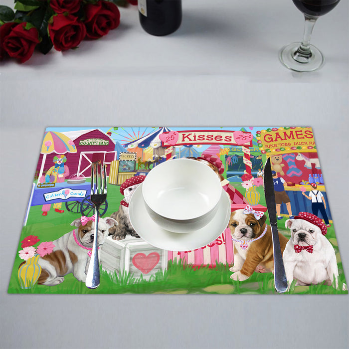 Carnival Kissing Booth Bulldogs Placemat