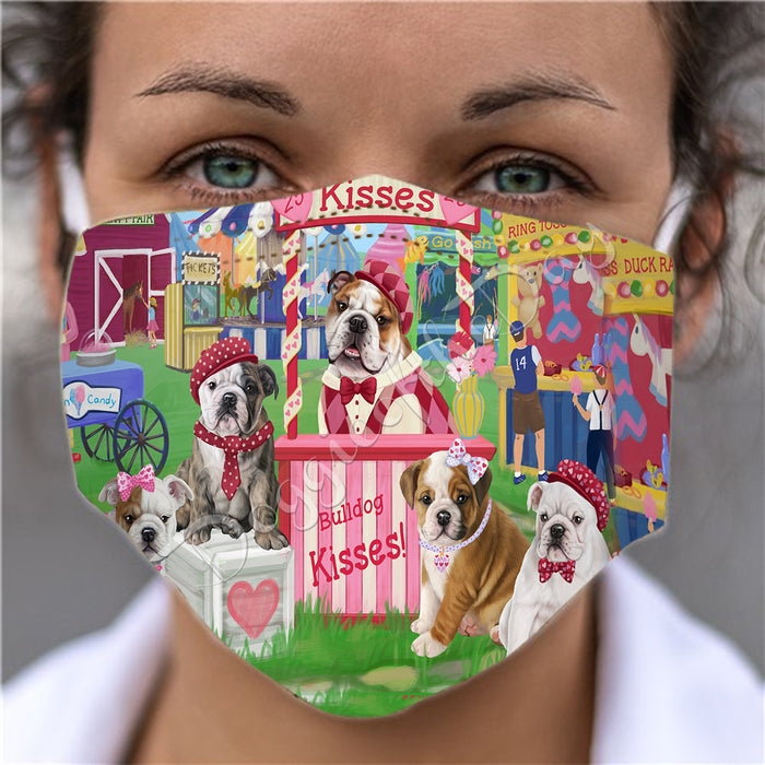 Carnival Kissing Booth Bulldogs Face Mask FM48030
