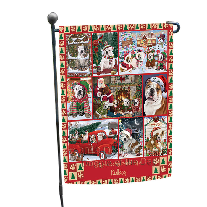 Love is Being Owned Christmas Bulldogs Garden Flag GFLG65882