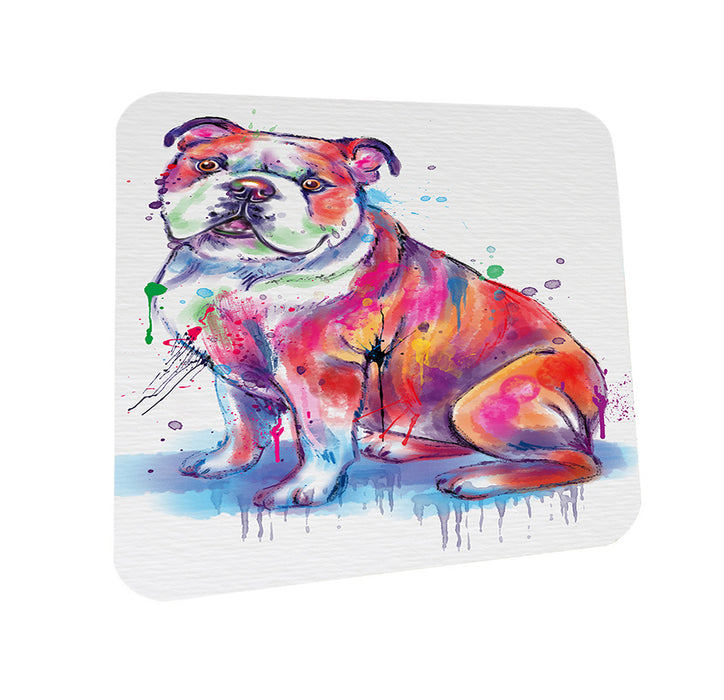 Watercolor Bulldog Coasters Set of 4 CST57036
