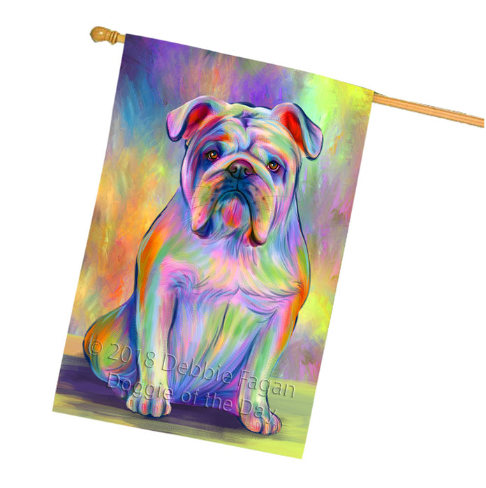 Paradise Wave Bulldog House Flag FLG57382