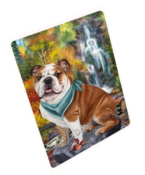 Scenic Waterfall Bulldog Cutting Board C54501