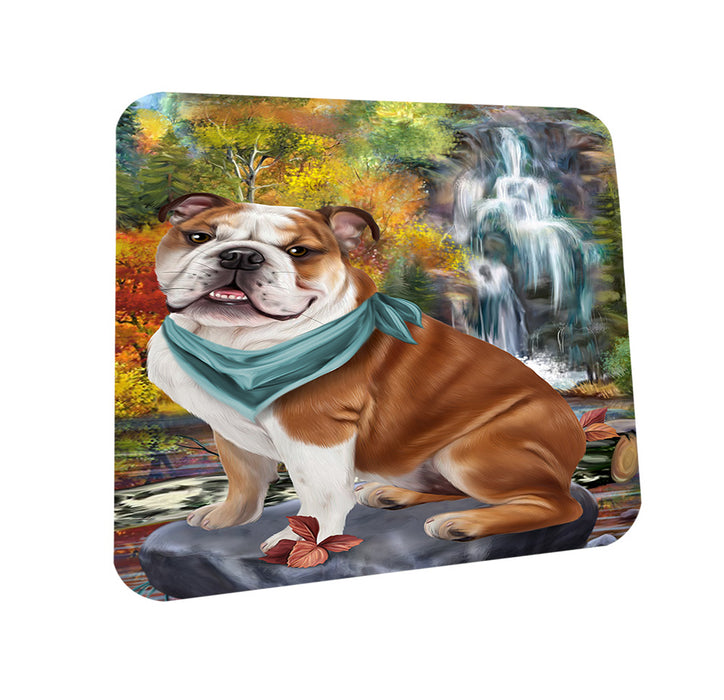 Scenic Waterfall Bulldog Coasters Set of 4 CST50118