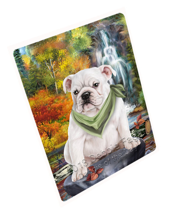 Scenic Waterfall Bulldog Cutting Board C54504
