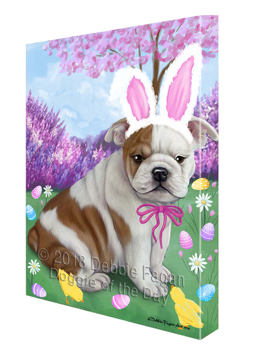 Bulldogs Easter Holiday Canvas Wall Art CVS57306