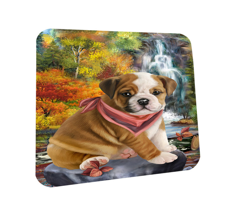 Scenic Waterfall Bulldog Coasters Set of 4 CST50120