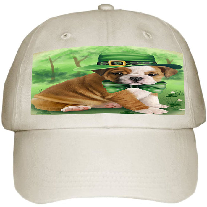 St. Patricks Day Irish Portrait Bulldog Ball Hat Cap HAT49986