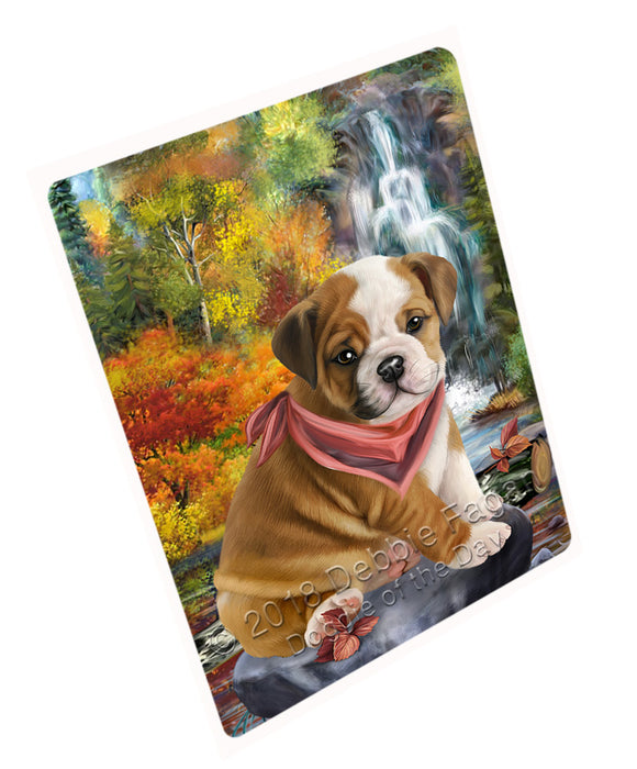 Scenic Waterfall Bulldog Cutting Board C54507