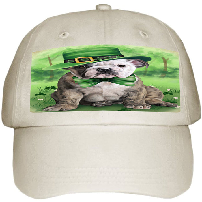 St. Patricks Day Irish Portrait Bulldog Ball Hat Cap HAT49989