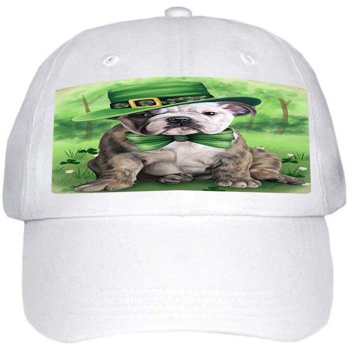 St. Patricks Day Irish Portrait Bulldog Ball Hat Cap HAT49989