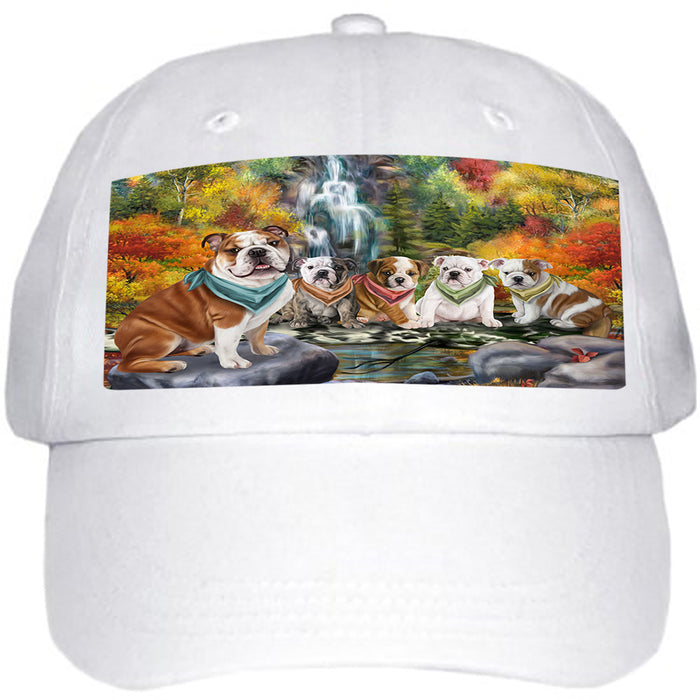 Scenic Waterfall Bulldogs Ball Hat Cap HAT54219